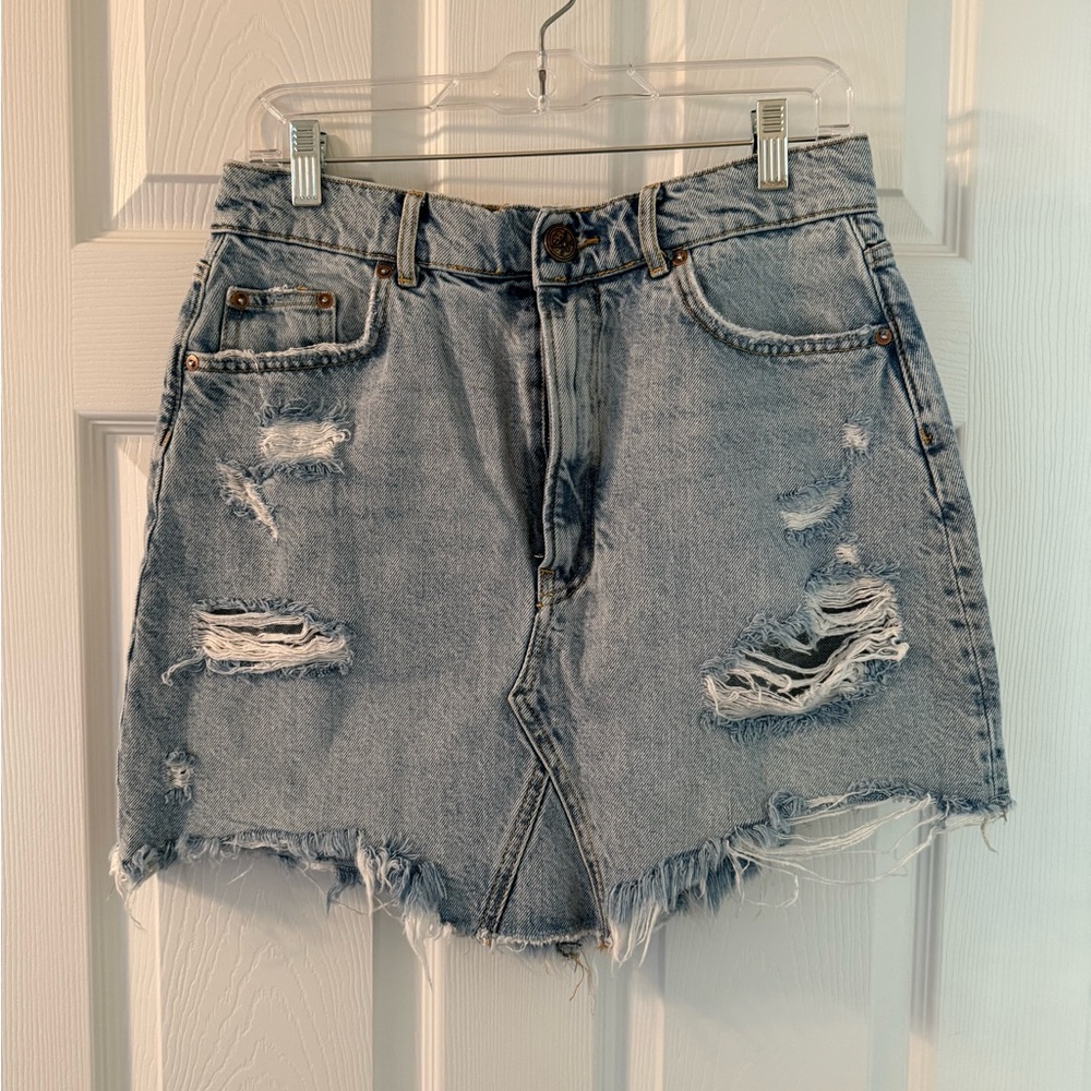 Pilcro Light Blue Denim Skirt